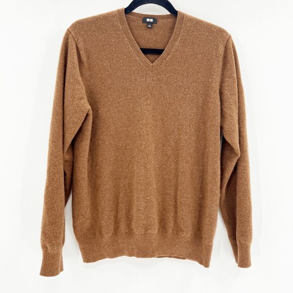 Uniqlo Women's Brown V-Neck Sweater - Picture 1 of 4